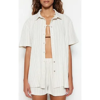 Dámská košile Košile trendyol Creme 7556453 XL