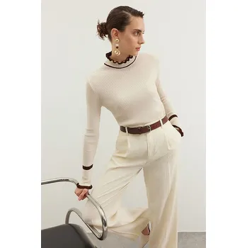 Dámský svetr trendyol Creme 8592646 M