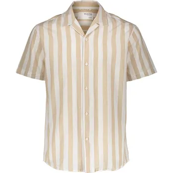 Pánská košile Košile SELECTED HOMME Beige/ Weiß 7874888 S