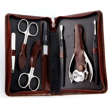 Pracovní nůž Manikúrní sada ALPEN Nickel manicure set zip leather black 7 pcs