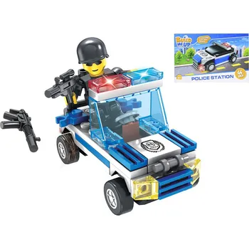 ostatní stavebnice M.T. Stavebnice BuildMeUp - Policejní auto 44ks a 56ks 2druhy Auta - druhy: džíp
