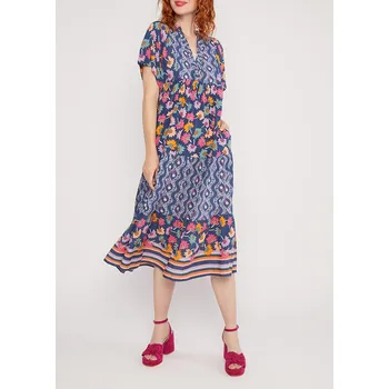 Dámské šaty Šaty Blutsgeschwister Dunkelblau 8700007 S