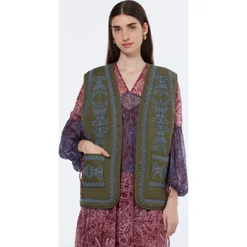 Dámská vesta Vesta Scotch & Soda Khaki 5832555 M