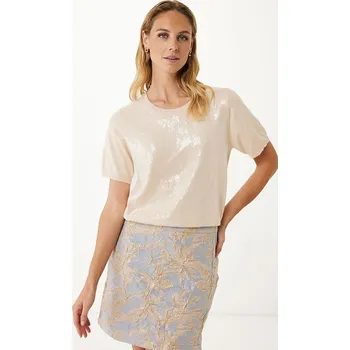 Dámské tričko Tričko Mexx Creme 7551509 S