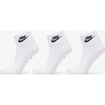 Pánské ponožky Ponožky Nike Sportswear Everyday Essential Ankle Socks 3-Pack White/ Black L