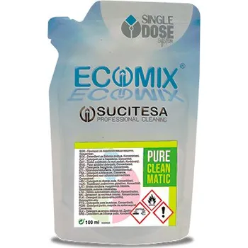 SUCITESA ECOMIX PURE CLEANMATIC, běžné mytí, citrus, balení 24x100ml sáček