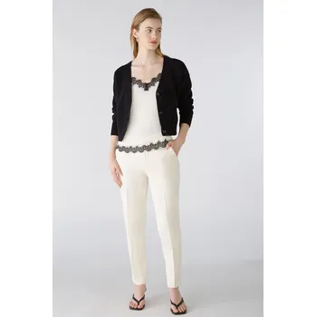 Dámské kalhoty Oui Creme 784862 40