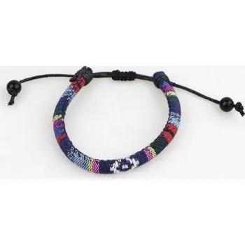 Náramek Náramek šňůrkový mix barev indiánský