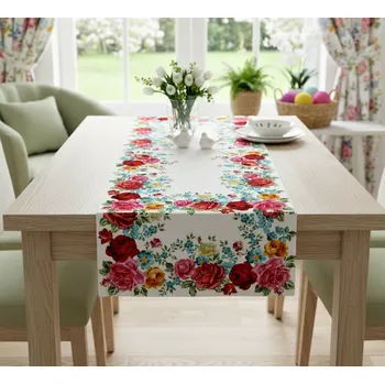 ubrus Vzorovaný ubrus - běhoun na stůl ROSE 40x85 cm Mybesthome