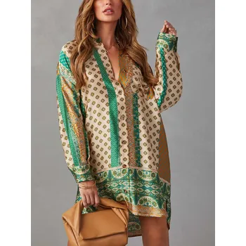 Dámské šaty Šaty LA Angels Beige/ Grün 6730378 onesize