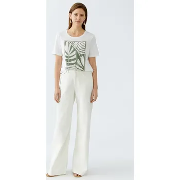 Dámské tričko Tričko Oui Weiß 8378437 40