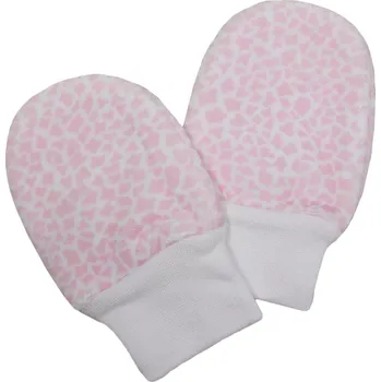 Módní doplněk ESITO | Rukavice plyš žirafa dvojité - mapa růžová / 68