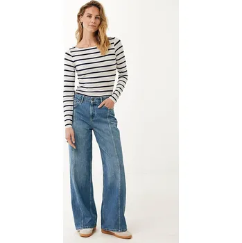 Dámské tričko Mexx Weiß/ Dunkelblau 1572528 XL