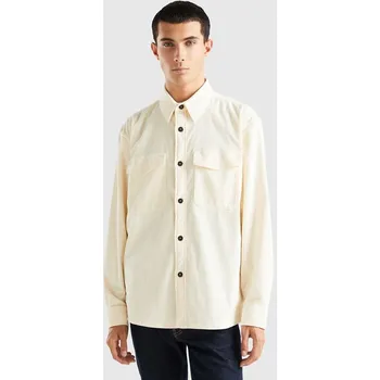 Pánská košile Košile Benetton Creme 2114459 S