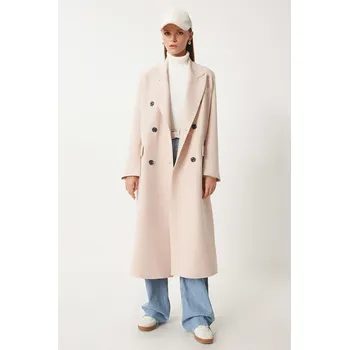 Dámská vesta Bunda Happiness Istanbul Creme 6539851 38