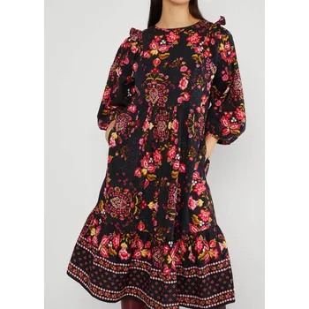 Dámské šaty Šaty Blutsgeschwister Dunkelblau/ Pink 1158004 S