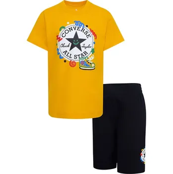 Chlapecké tričko Tričko Converse Orange/ Dunkelblau 1442506 116