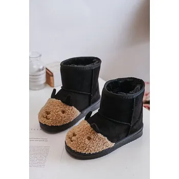 Dívčí kozačky Rock & Joy Schwarz/ Hellbraun 4870665 24