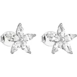 Evolution Group - Pavona Stříbrné náušnice se zirkonem bílá kytička 11069.1 + 2 měsíce na vrácení zboží