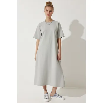 Dámské šaty Šaty Happiness Istanbul Grau 119413 38