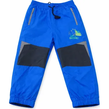 xcena Tepláky šusťákové modré s bagrem Velikost: 86