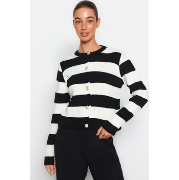 Dámský svetr trendyol Schwarz/ Creme 1337249 M