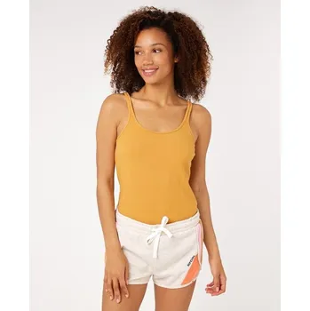 Dámská móda RIP CURL tílko - Amantea Rib Top Gold (146) velikost: S
