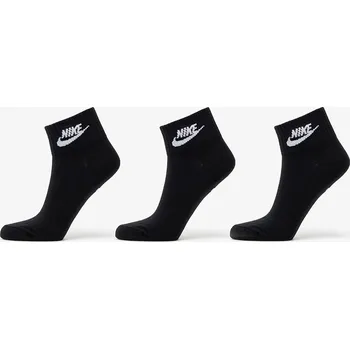 Ponožky Nike Sportwear Everyday Essential Ankle Socks 3-Pack Black/ White XL
