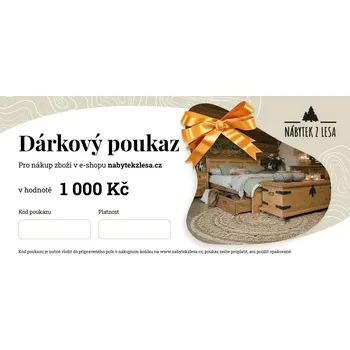 Dárkový potravinový koš Nábytek z lesa Dárkový poukaz