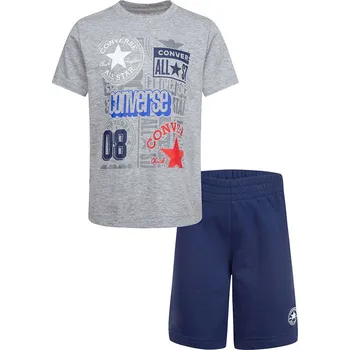 Chlapecká mikina Converse Grau/ Dunkelblau 3929326 116