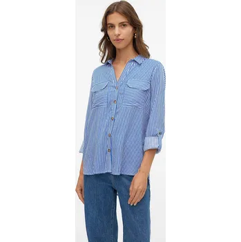Dámská košile Košile Vero Moda Weiß/ Blau 428294 XXL