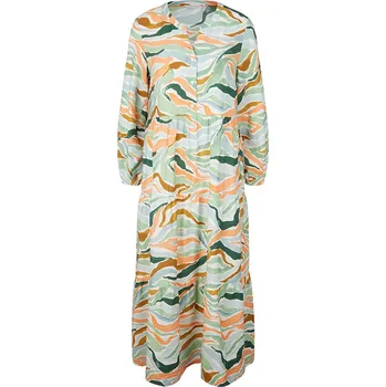 Dámské oblečení Šaty Tom Tailor Grün/ Orange 818941 34