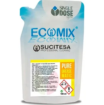 Čistič podlahy SUCITESA ECOMIX PURE GREASEMATIC, odmaš.přípravek, balení 24x100ml sáček