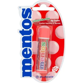 Péče o rty Mentos Strawberry balzám na rty 4 g