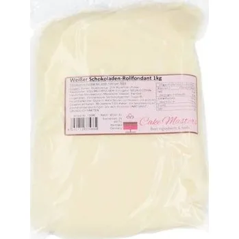 Jedlá dekorace na dort Bílý čokoládový fondán 1kg - Cake Masters