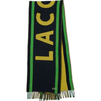 Šála Lacoste Schwarz/ Grün/ Gelb 1316057 onesize