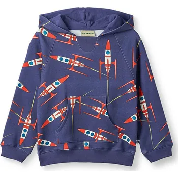 Dívčí mikina Småfolk Dunkelblau 6964686 86