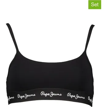 Podprsenka Sportovní podprsenka Pepe Jeans Weiß/ Schwarz 6963690 M