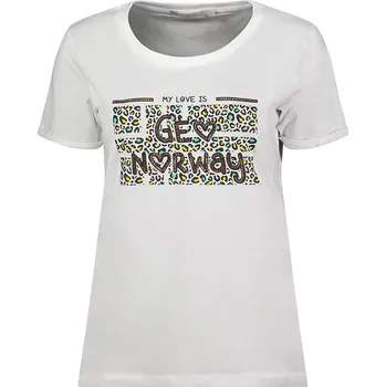Dámské tričko Tričko Geographical Norway Weiß 1381019 XL