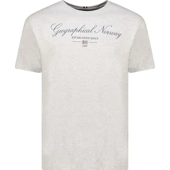 Pánské tričko Tričko Geographical Norway Grau 1914613 S