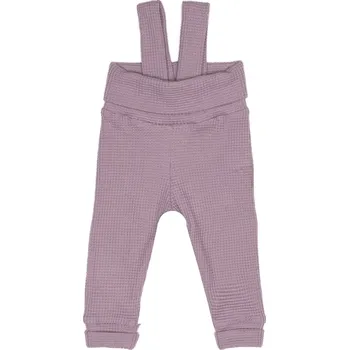 Tepláčky s traky VAFLE - Světle fialová Velikost: 80