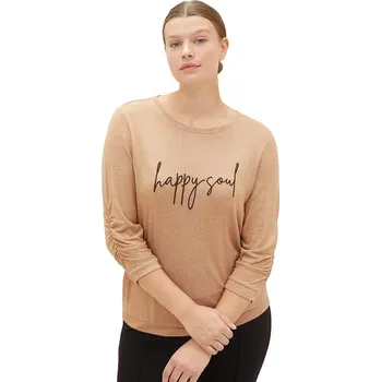 Dámské tričko Tom Tailor Hellbraun 455842 50