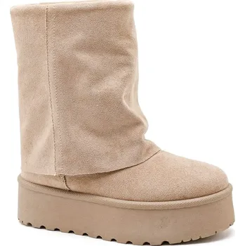 Dámské kozačky Boty Sixth Sens Beige 4284174 40