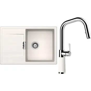 Kuchyňský dřez Set Schock S6-9 (dřez Mono D-100 Polaris + baterie SC-530.120 Polaris)