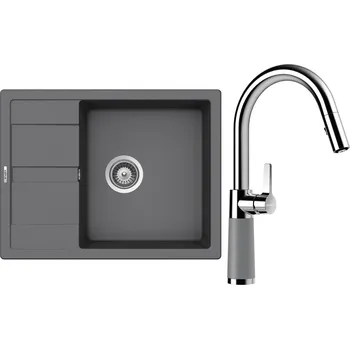 Granitový dřez Set Schock S20-9 (dřez Manhattan D-100 Croma + baterie SC-520.120 Croma)