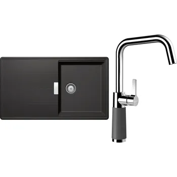 Kuchyňský dřez Set Schock S16-8 (dřez Tia D-100 Stone + baterie SC-530 Stone)