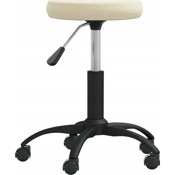 Jídelní židle Otočné jídelní židle, 4 ks, krémové, potažené sametem