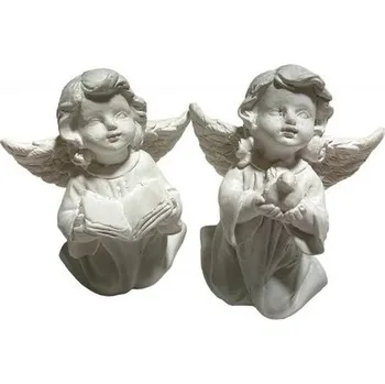 Vánoční dekorace ANDĚL s knihou, 8x5x4cm, polyresin