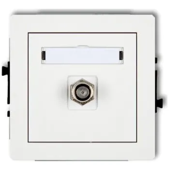 Elektrická zásuvka Anténní zásuvka nástěnná Karlik bílá