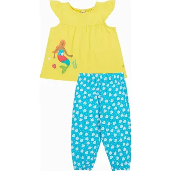 Dívčí tričko Tričko Frugi Blau/ Gelb 2158163 62